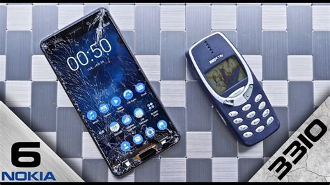 Nokia 6 vs Nokia 3310 in a drop test 